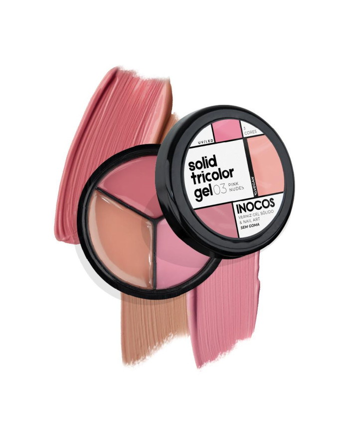INOCOS SOLID TRICOLOR GEL 3 PINK NUDES 15G