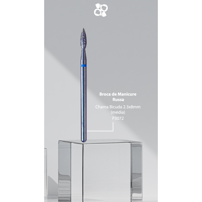 PURPLE BROCA MANICURE RUSSA -CONICA BICUDA 2,3X8MM (MÉDIA)