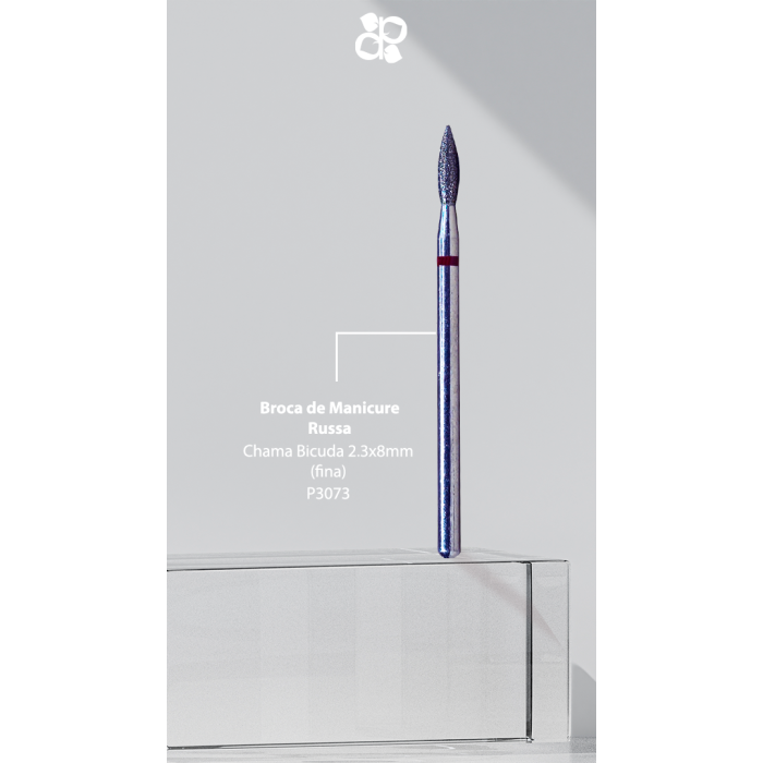 PURPLE BROCA MANICURE RUSSA -CONICA BICUDA 2,3X8MM (FINA)