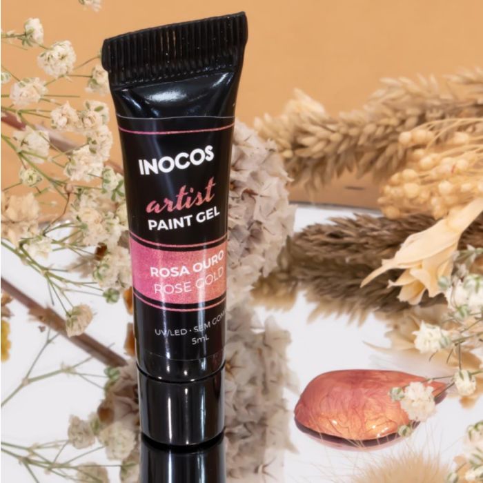 INOCOS PAINT GEL ARTIST ROSA OURO 5ML