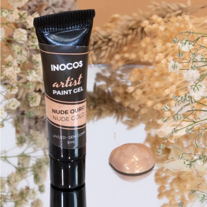 INOCOS PAINT GEL ARTIST NUDE OURO 5ML
