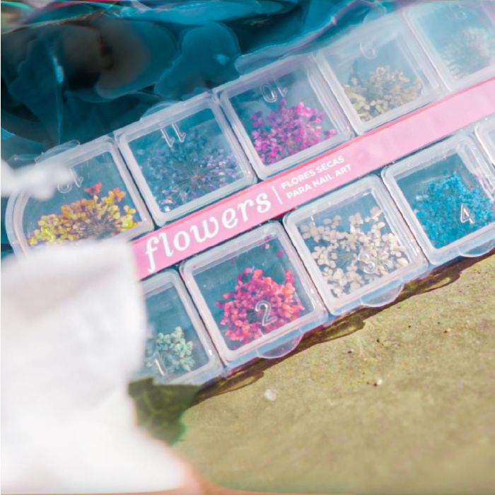 INOCOS NAIL FLOWERS FLORES SECAS NAIL ART