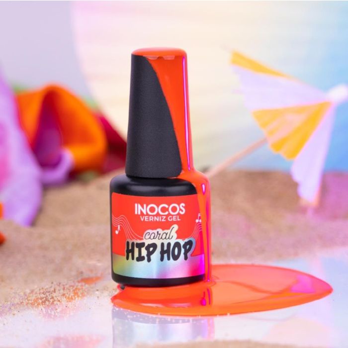 INOCOS VERNIZ GEL CORAL HIP HOP FESTIVAL VERÃO 15ML