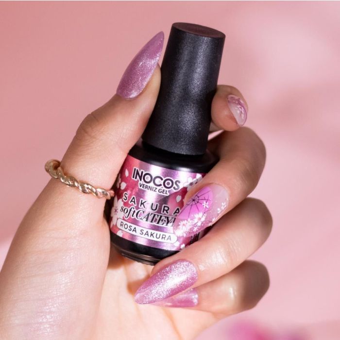 INOCOS VERNIZ GEL SOFT CATEYE ROSA SAKURA 15ML
