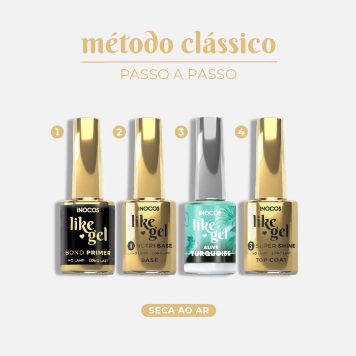 INOCOS VERNIZ LIKE GEL ALIVE TURQUOISE 11ML