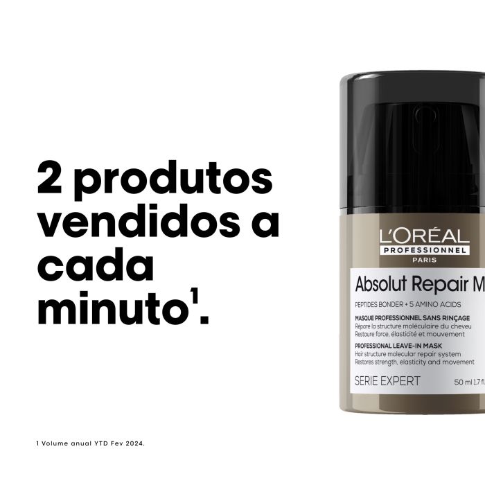 LOREAL ABSOLUT REPAIR MASCARA LEAVE-IN MOLECULAR MINI 50ML