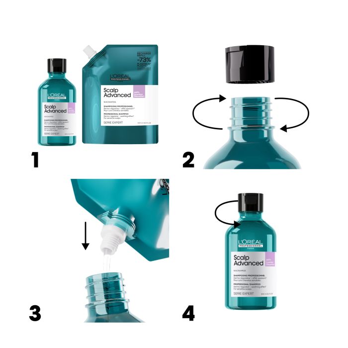 L'OREAL SCALP ADVANCED ANTIDESCONFORTO SHAMPOO  REFILL 500ML