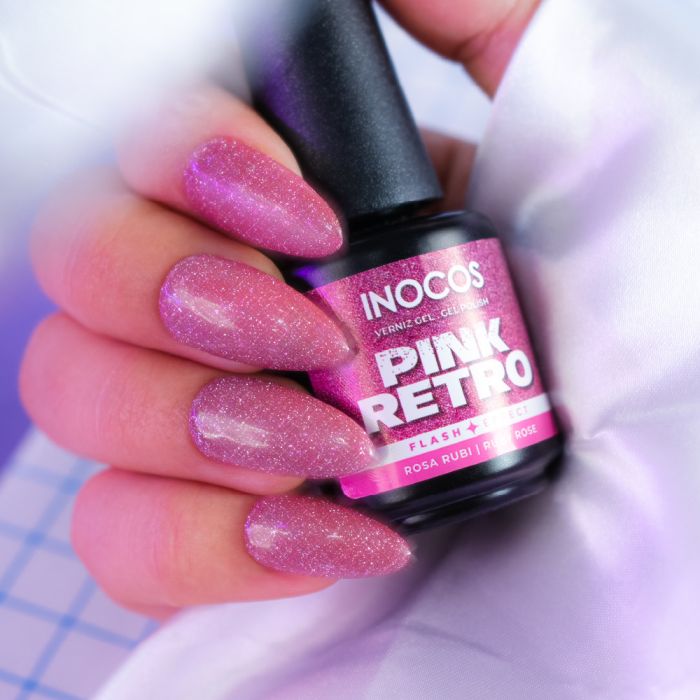 INOCOS VERNIZ GEL FB4 PINK RETRO 15ML