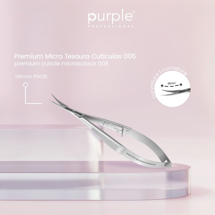 PURPLE PREMIUM MICRO TESOURA CUTICULAS 006 119MM