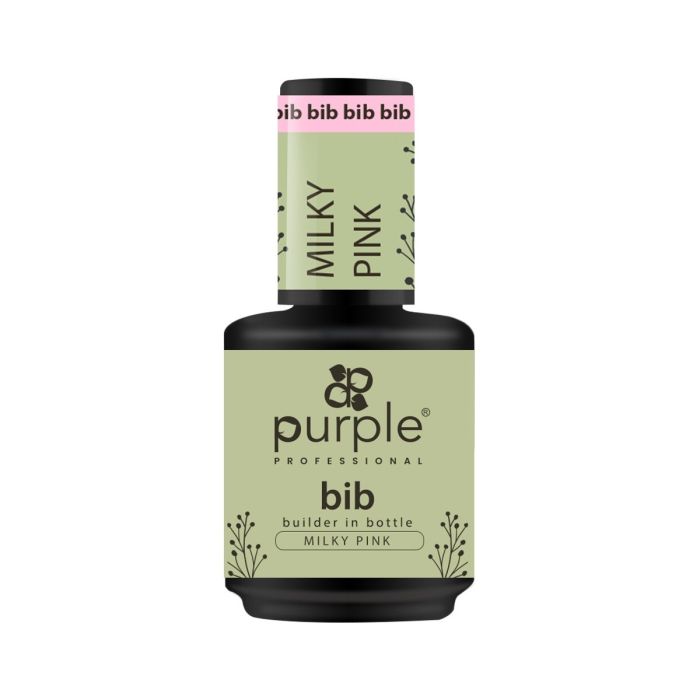 PURPLE BIB BUILDER IN BOTTLE MILKY PINK 15ML