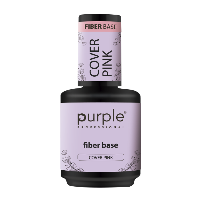 PURPLE FIBER BASE COVER PINK 15ML