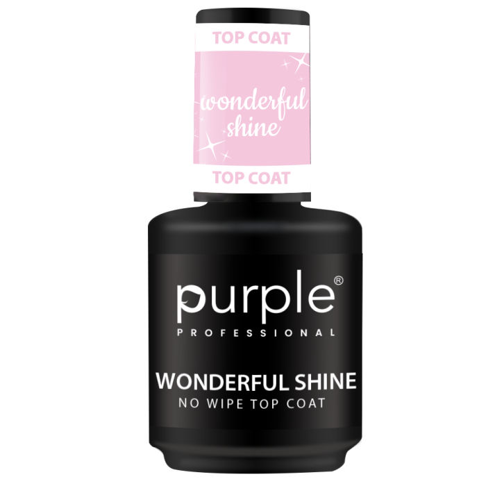 PURPLE TOP COAT WONDERFUL SHINE 15ML