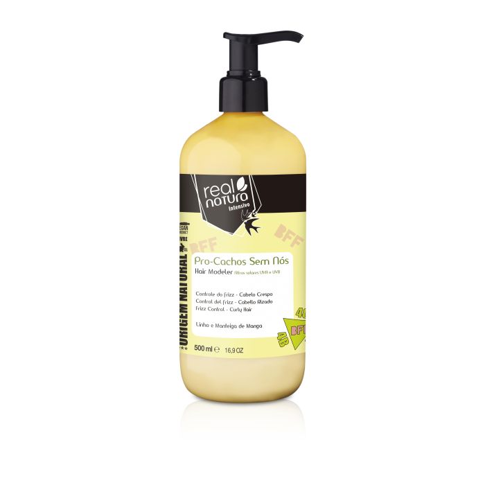 REAL NATURA MODELADOR BFF PRO-CACHOS SEM NÓS 500ML