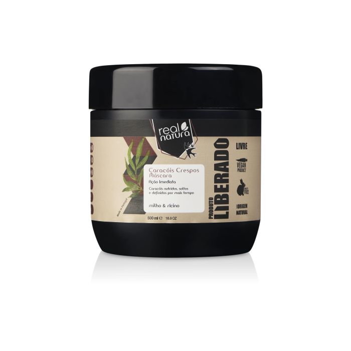 REAL NATURA MASCARA CARACOIS CRESPOS 500ML