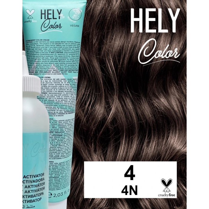 HELYCOLOR KIT COLOR CREAM N.4 4N