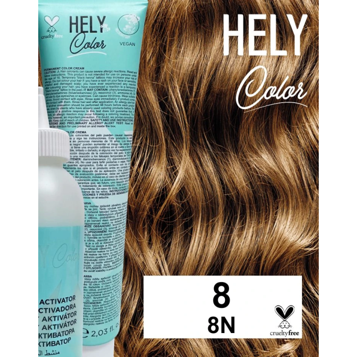HELYCOLOR KIT COLOR CREAM N.8 8N