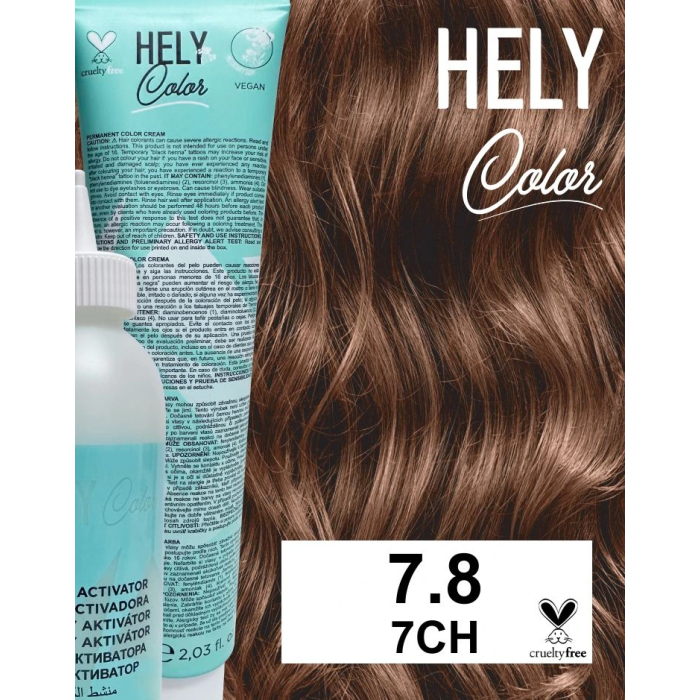 HELYCOLOR KIT COLOR CREAM N.7.8 7CH