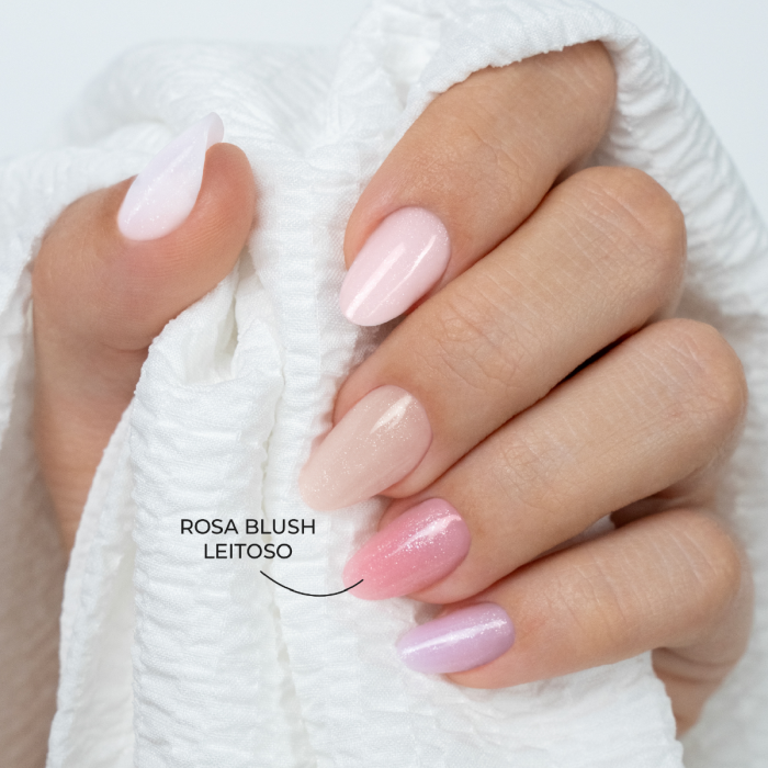 INOCOS BUILDER GEL SHIMMER ROSA BLUSH LEITOSO 50G MV