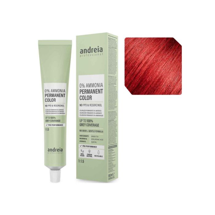 ANDREIA PERMANENT COLOR 0% AMMONIA 100ML VERMELHO