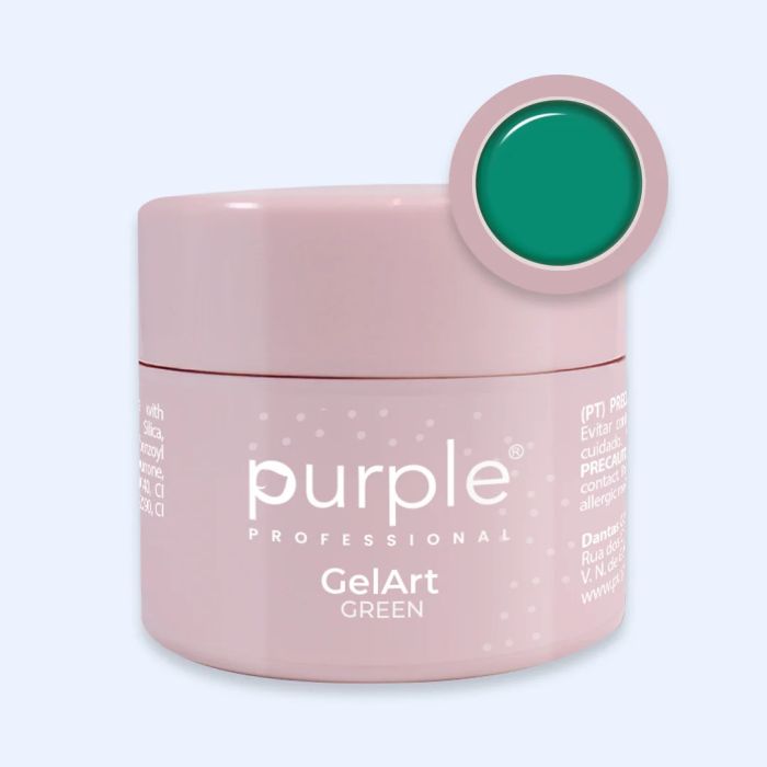 PURPLE GEL DESIGN VERDE PASTEL  NO WIPE 5GR