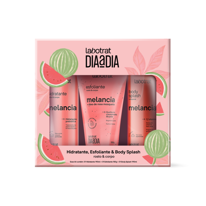 LABOTRAT PACK ESFOLIANTE+HIDRATANTE+BODY SPLAH DIA A DIA MELANCIA