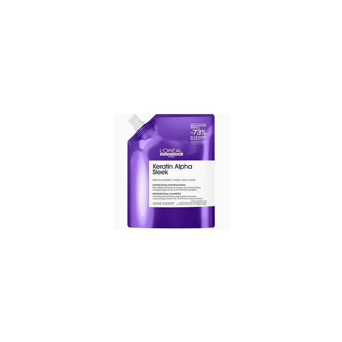 LOREAL ALPHA SLEEK SHAMPOO REFILL 500ML 