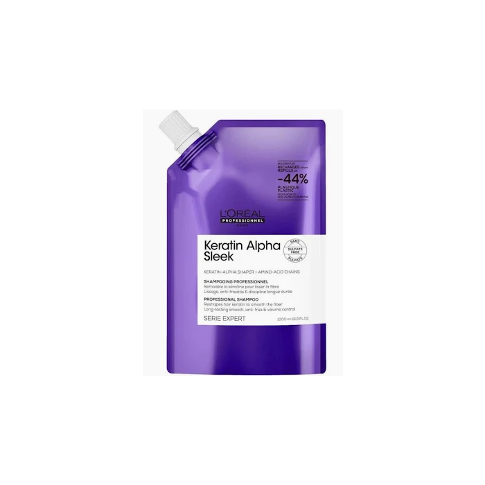 LOREAL ALPHA SLEEK SHAMPOO REFILL 1000ML 
