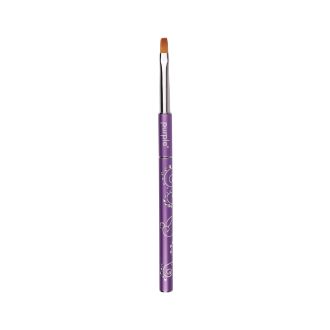 PURPLE PINCEL NYLON GEL BRUSH 4 FLAT DECORADO