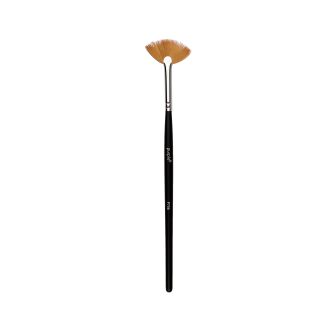 PURPLE PINCEL NYLON NAIL ART BRUSH 12 FAN BLACK