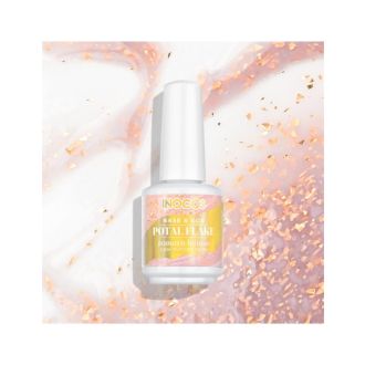 INOCOS VERNIZ GEL BASE POTAL TAMARA LEITOSO FLOCOS OURO 15ML