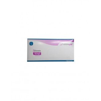 RUBBERGOLD LUVAS VINIL S/PÓ DESCARTAVEIS L 100UN