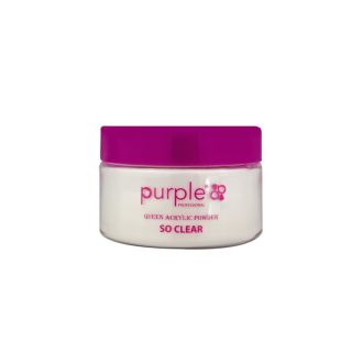 PURPLE QUEEN ACRYLIC POWDER SO CLEAR 50G.