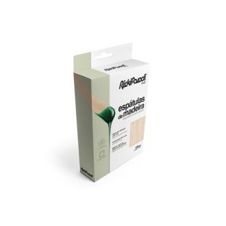 RICKI PARODI ESPATULA DE MADEIRA CERA BUÇO 15CM 100UNI