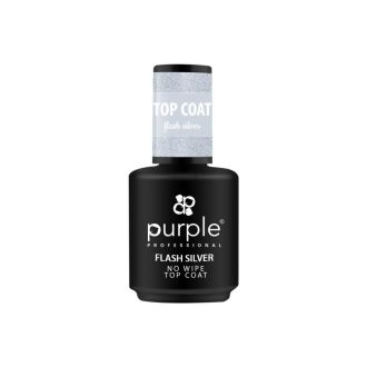 PURPLE FLASH SILVER NO WIPE TOP COAT