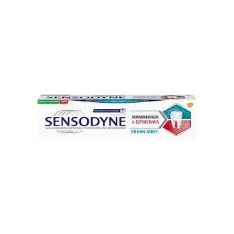 SENSODYNE DENTIFRICO SENSIBILIDADE E GENGIVAS PROTEÇÃO MENTA 75ML