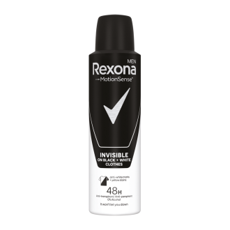 REXONA DEO SPRAY INVISIBLE BLACK E WHITE 48H HOMEM CLOTHES 200ML