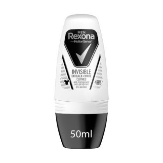 REXONA DEO ROLL-ON INVISIBLE BLACK E WHITE 48H HOMEM 50M.L
