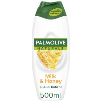 PALMOLIVE GEL BANHO NATURALS TODO TIPO PELE COM LEITE E MEL NUTRITIVO 500ML