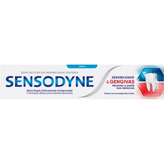 SENSODYNE DENTIFRICO SENSIBILIDADE E GENGIVAS 75ML