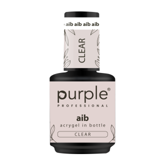 PURPLE AIB - ACRYGEL IN BOTTLE CLEAR 15ML