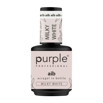 PURPLE AIB - ACRYGEL IN BOTTLE MILKY WHITE 15ML
