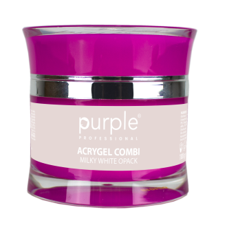 PURPLE ACRYGEL COMBI MILKY WHITE OPACK 100GR