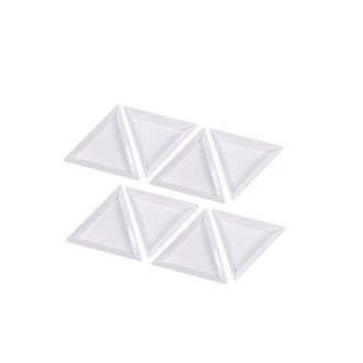 PURPLE TRIANGULOS DE PLASTICO PARA NAIL ART (4UNI)