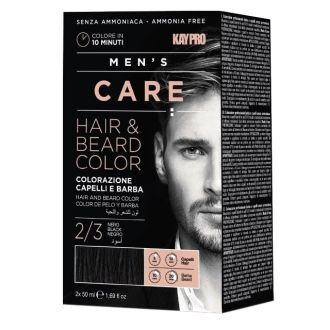 KAY PRO KIT COLORAÇÃO BARBA E CABELO MEN'S CARE PRETO 2/3