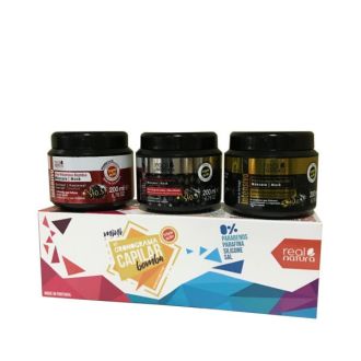 REAL NATURA MINI CRONOGRAMA CAPILAR BOMBA 3X200ML