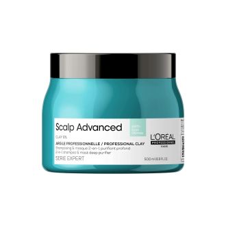 LOREAL SCALP ADVANCED ARGILA SHAMPOO E MÁSCARA 2/1 500ML