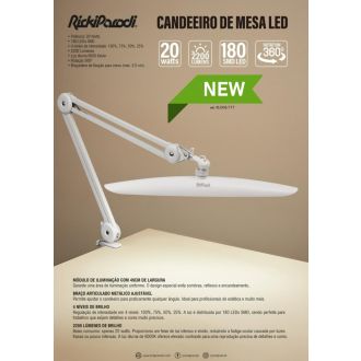 R.P CANDEEIRO MESA LED BRANCO 24W
