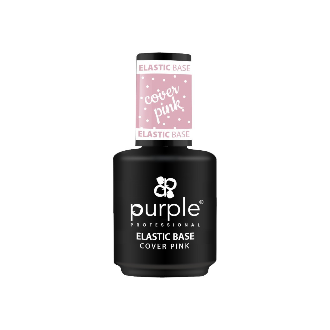 PURPLE ELASTIC BASE COVER PINK 15ML