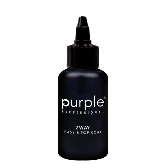 PURPLE BASE & TOP COAT 2 WAY 50 ML