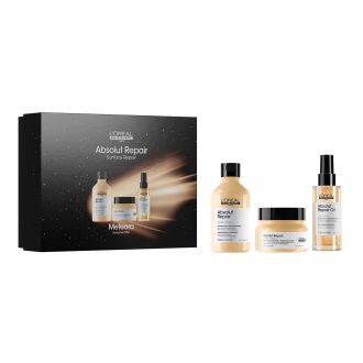 LOREAL KIT ABSOLUT REPAIR TRIO SHAMPOO 300ML+MÁSCARA 250ML+ÓLEO 90ML